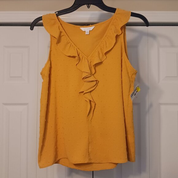 #30 3/$18 - Lauren Conrad Yellow Tank Top Size S - Picture 1 of 6